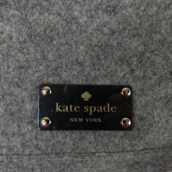 Kate Spade Raleigh Walker Park Wool Crossbody Bag Charcoal Gray Wool Felt Bag - Picture 9 of 11